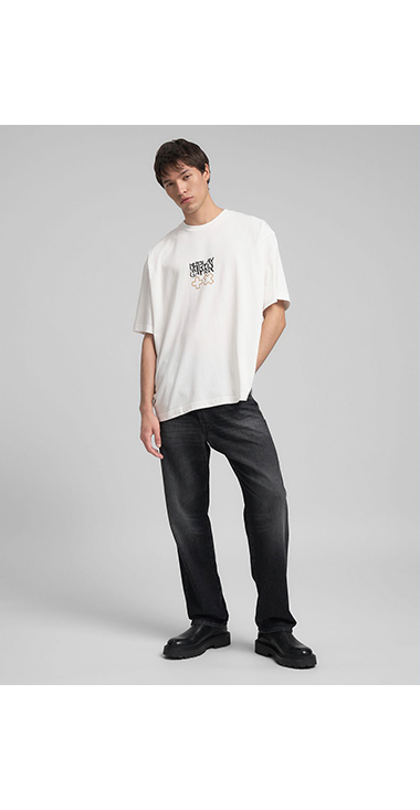 オーバーフィット REPLAY X MARTIN GARRIX ロゴ&レタリング Tシャツ 詳細画像 オフホワイト 3